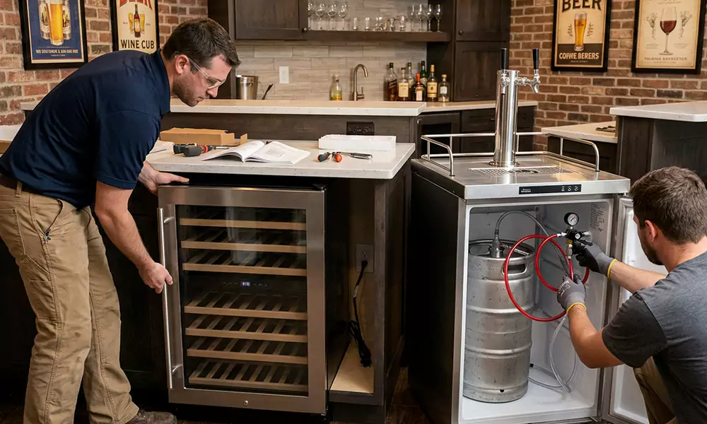 Wine Cooler and Kegerator Installation in Carteret, NJ
