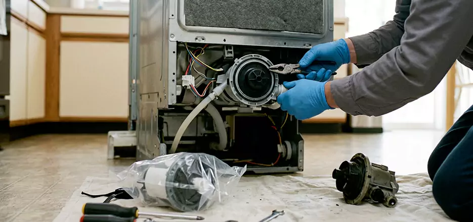 Dishwasher Motor Pump Replacement in Carteret