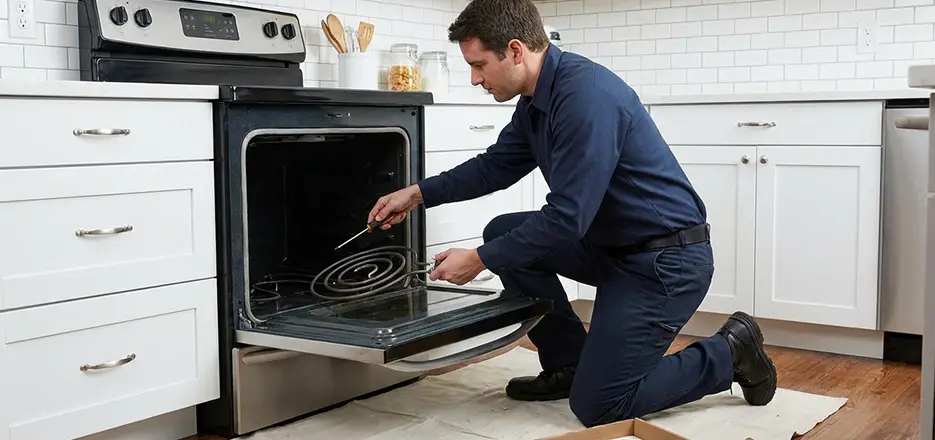 Oven Lower Heating Element Replacement in Carteret